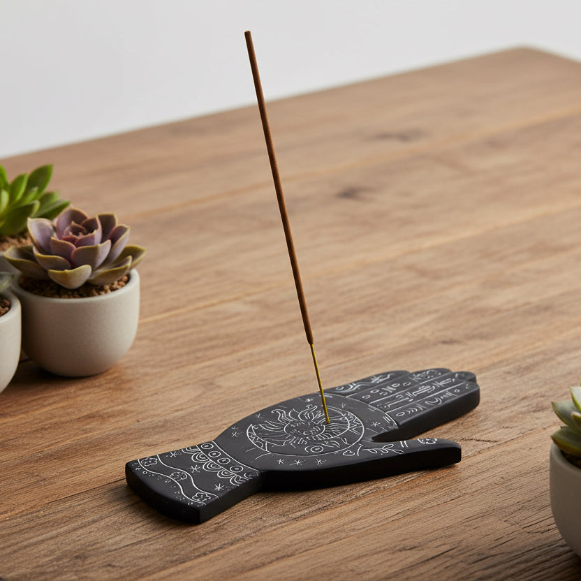 palmistry hand incense burner