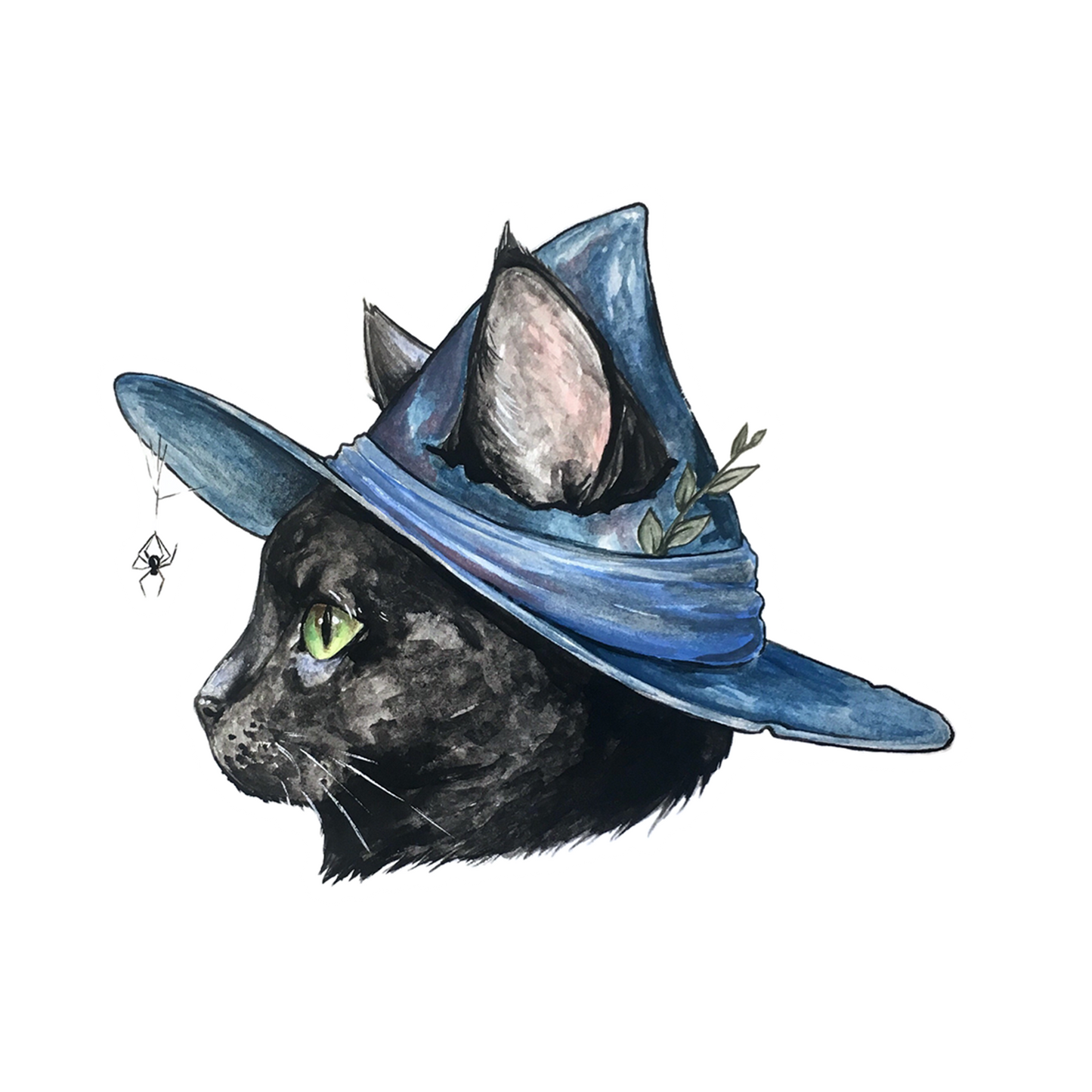 witch cat sticker