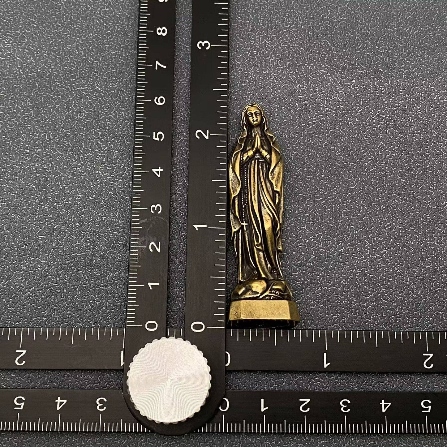 brass Mother Mary figurine