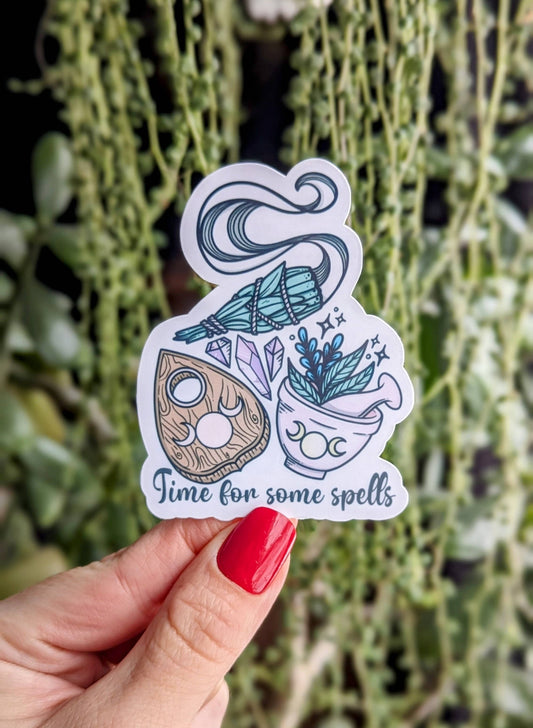 Time for Some Spells vinyl sticker