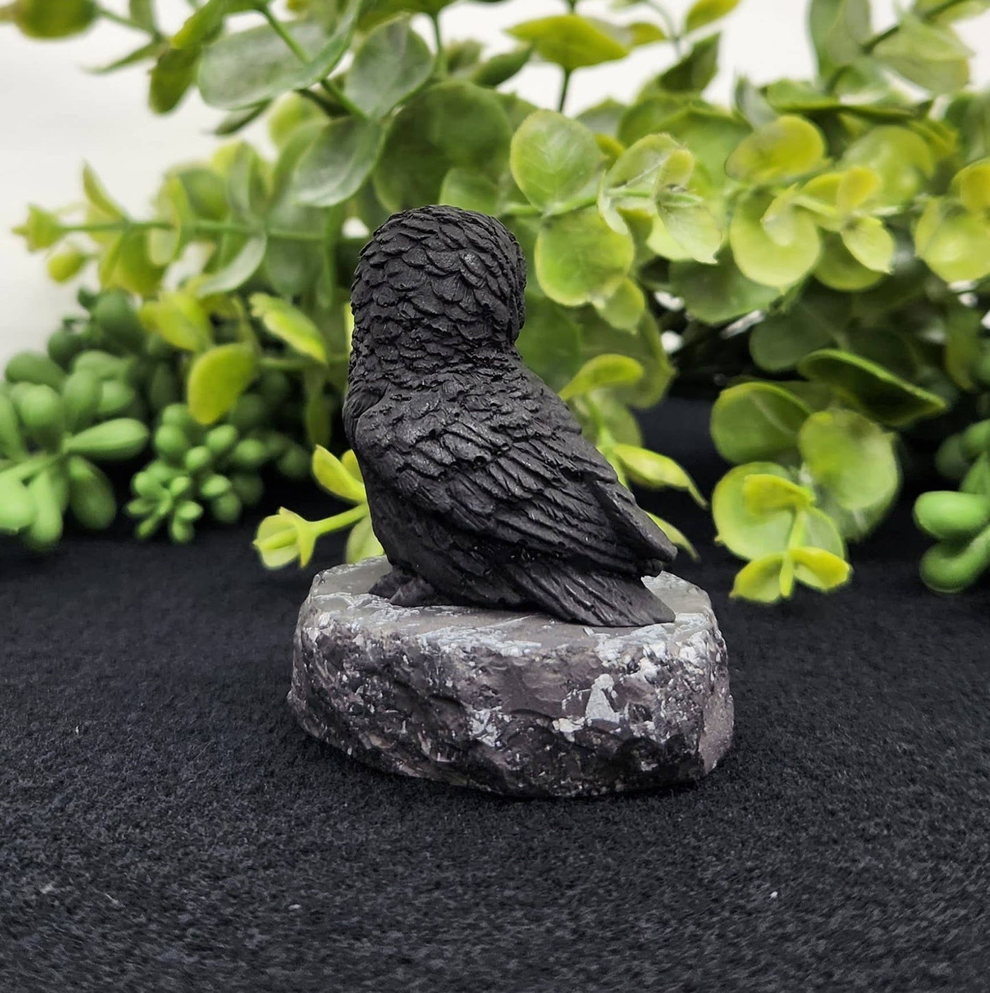 shungite owl figurines
