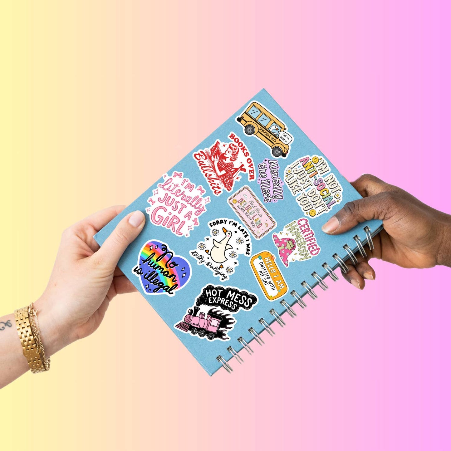 Funny Profanity Sticker, Enunciate Like a Lady Quote