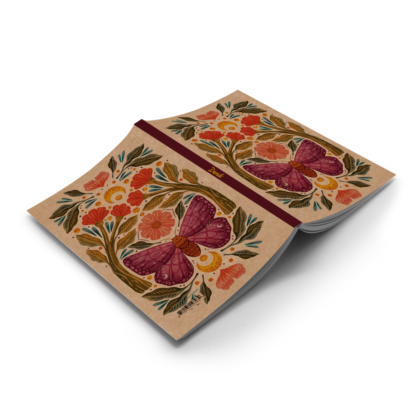 purple wings classic layflat notebook