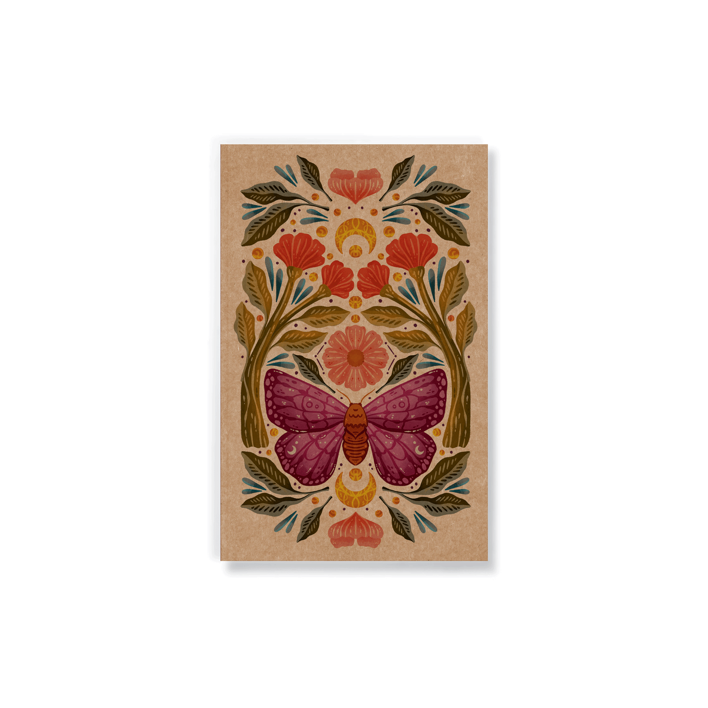 purple wings classic layflat notebook