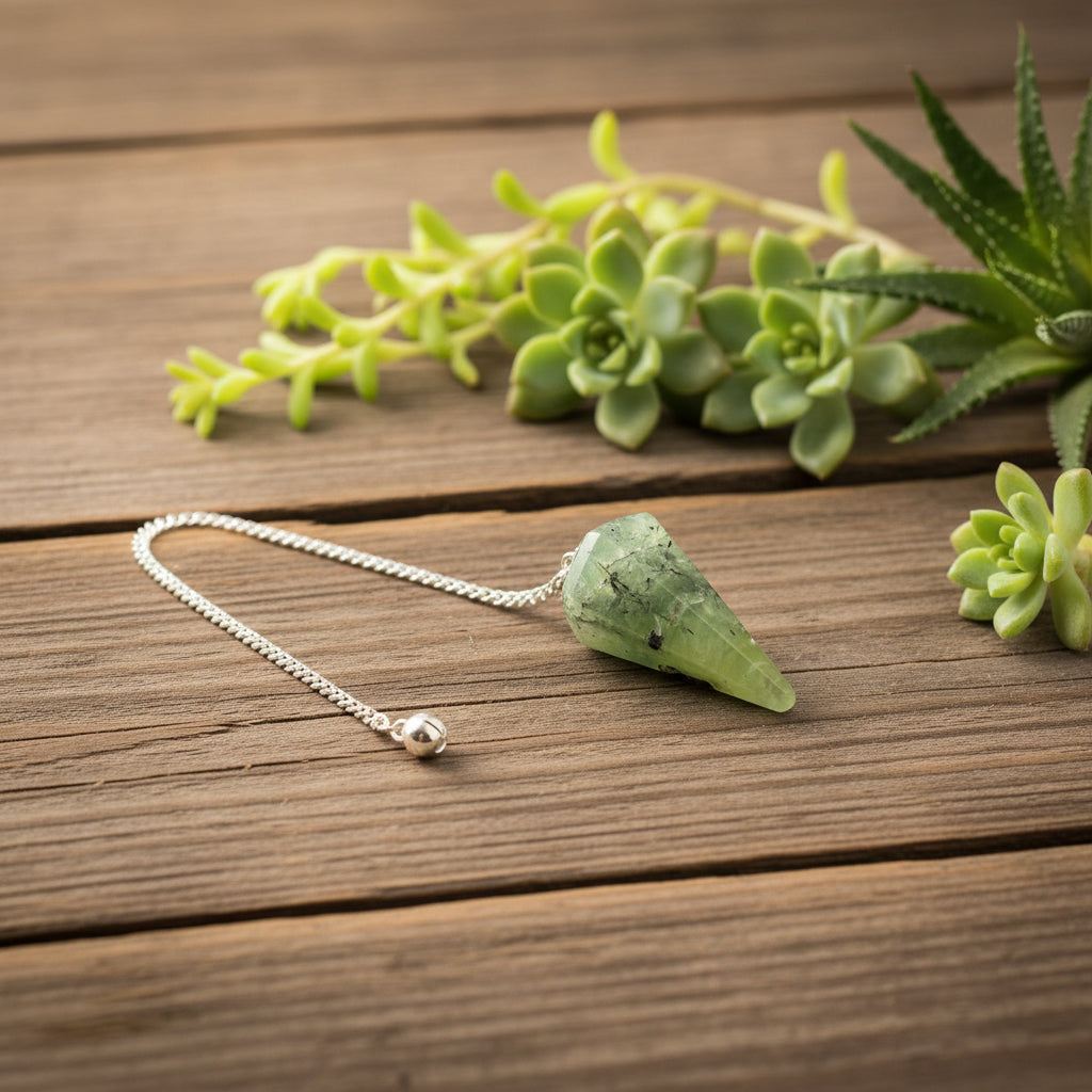 prehnite with epidote pendulum