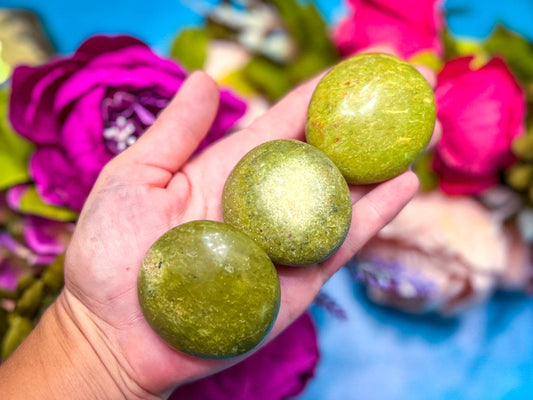 green opal palmstones