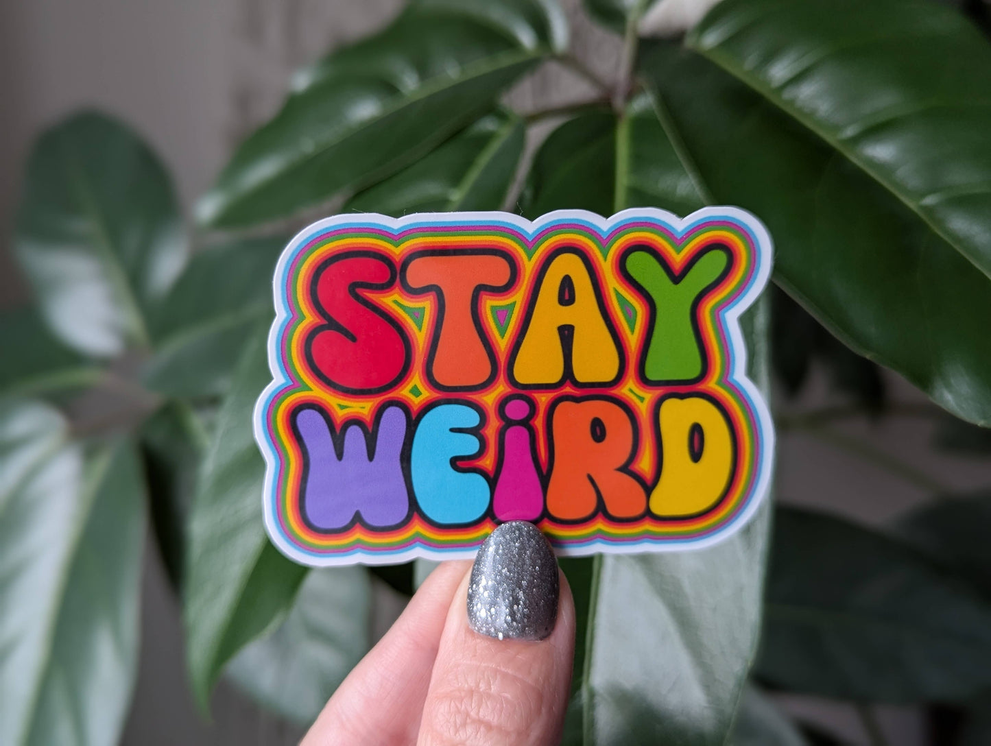 Stay Weird vinyl sticker