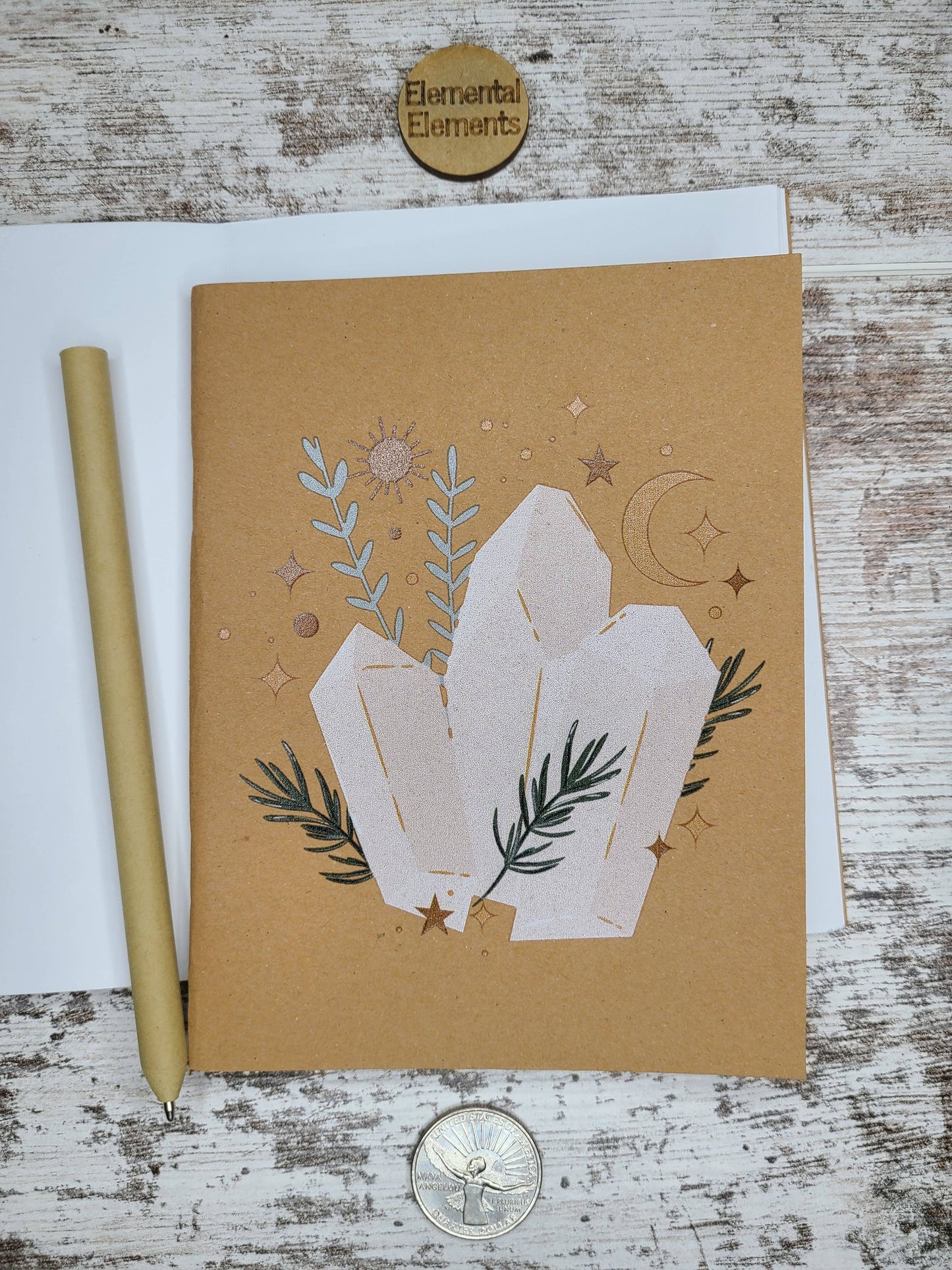 crystal green witch moon journal