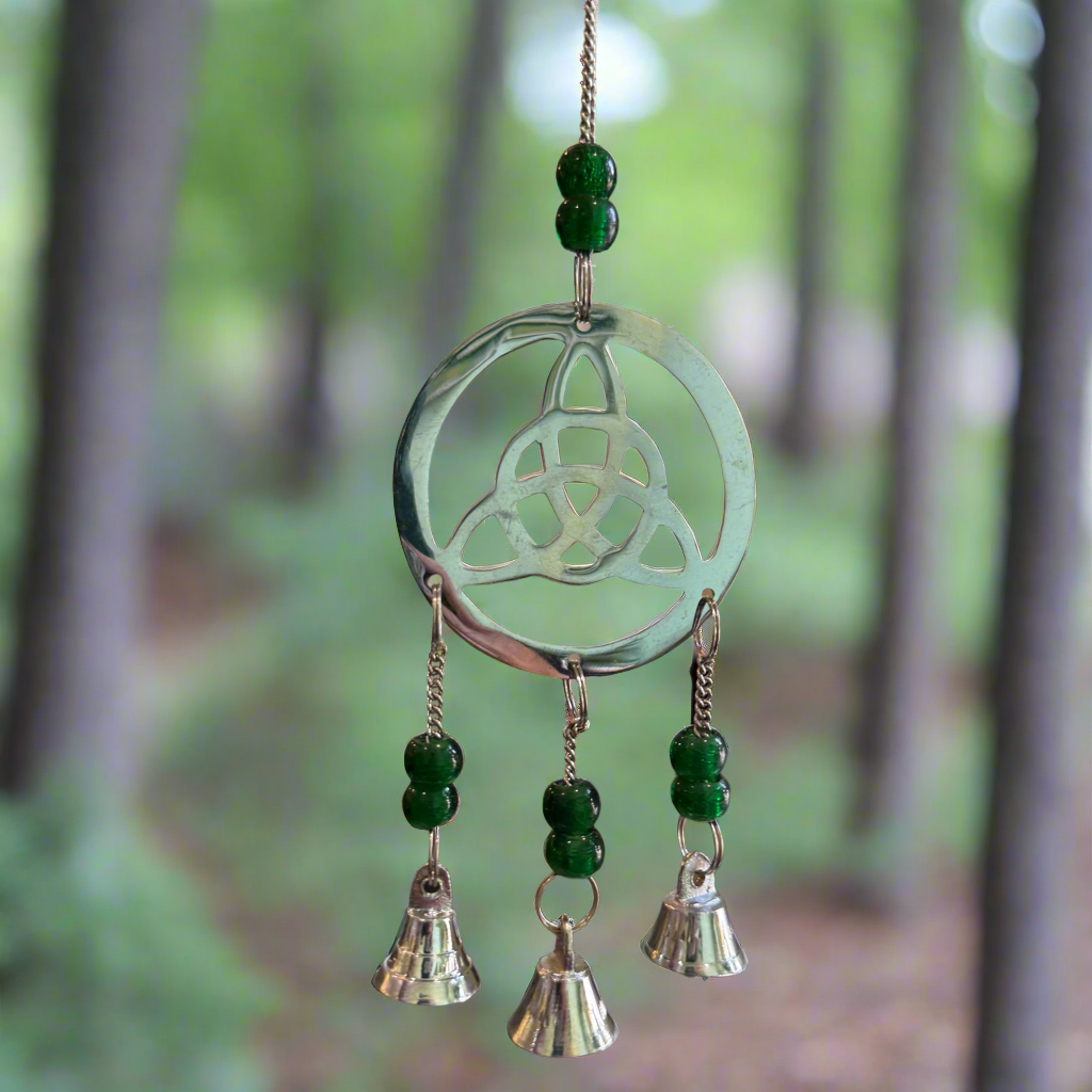 brass wind chime with bells