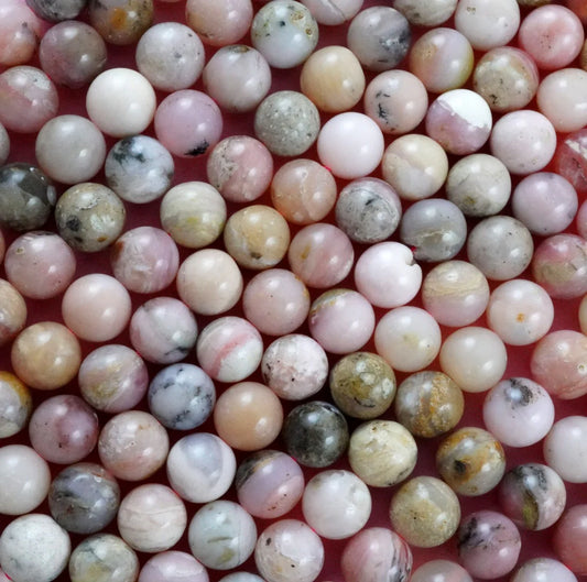 pink opal beaded bracelets (8mm)