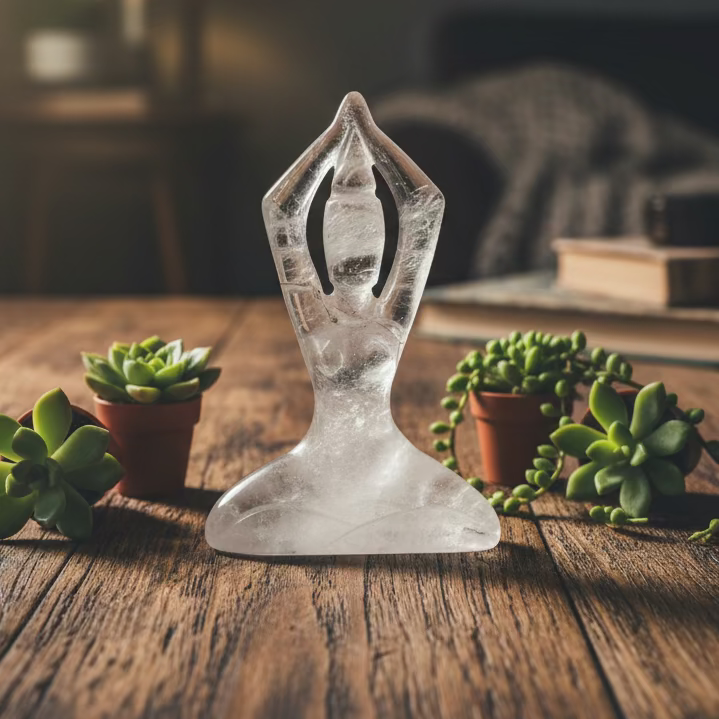 crystal yogini figurines