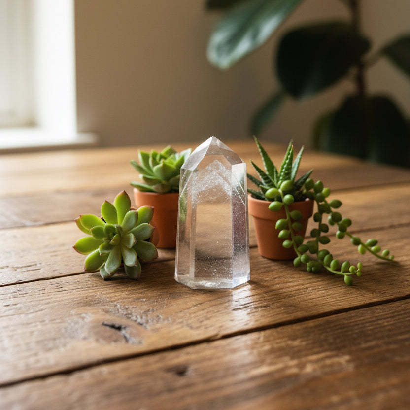 phantom clear quartz standing point