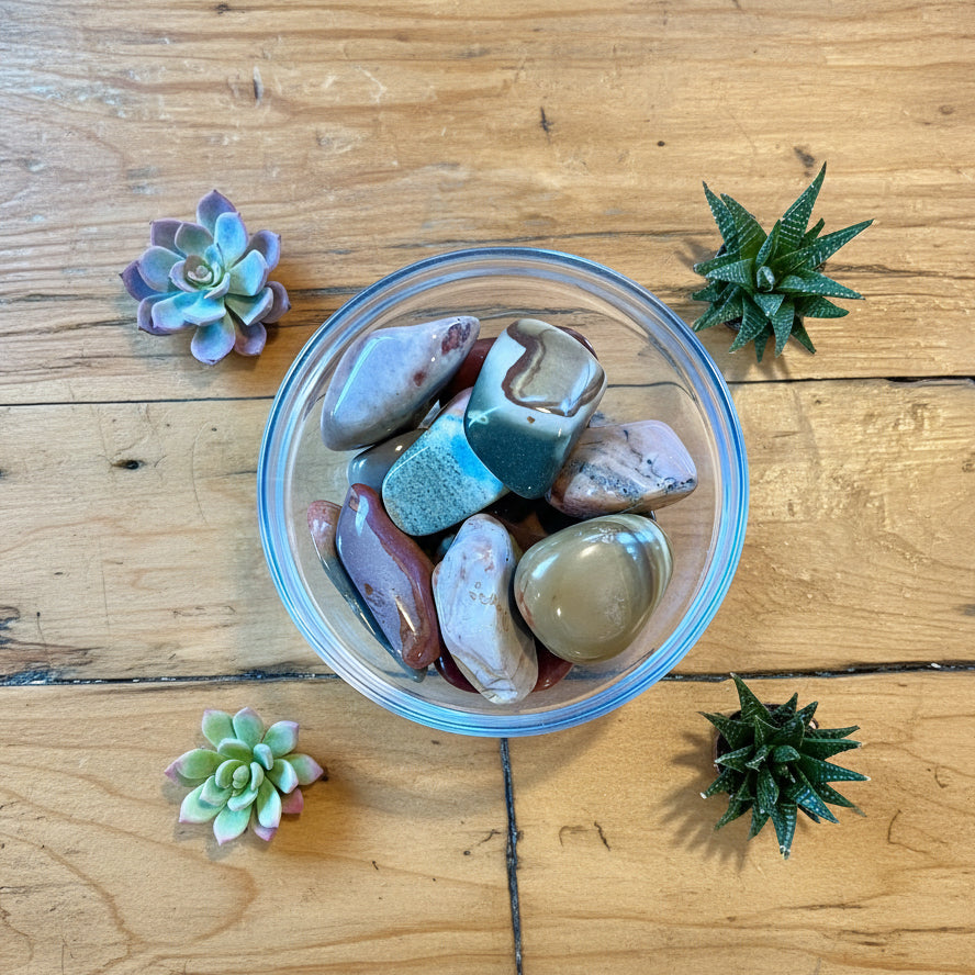 polychrome jasper tumbles