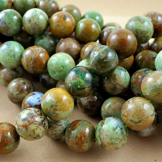 green opal beaded bracelet (10mm beads)