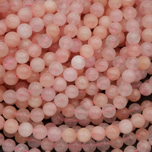 morganite beaded bracelets (8mm beads)