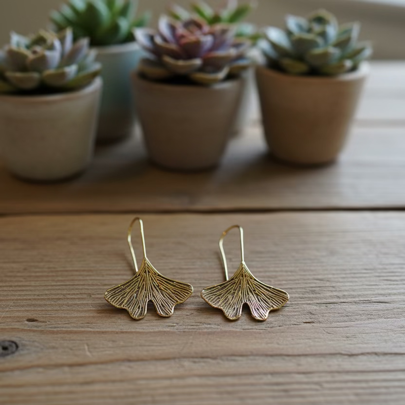 brass earrings