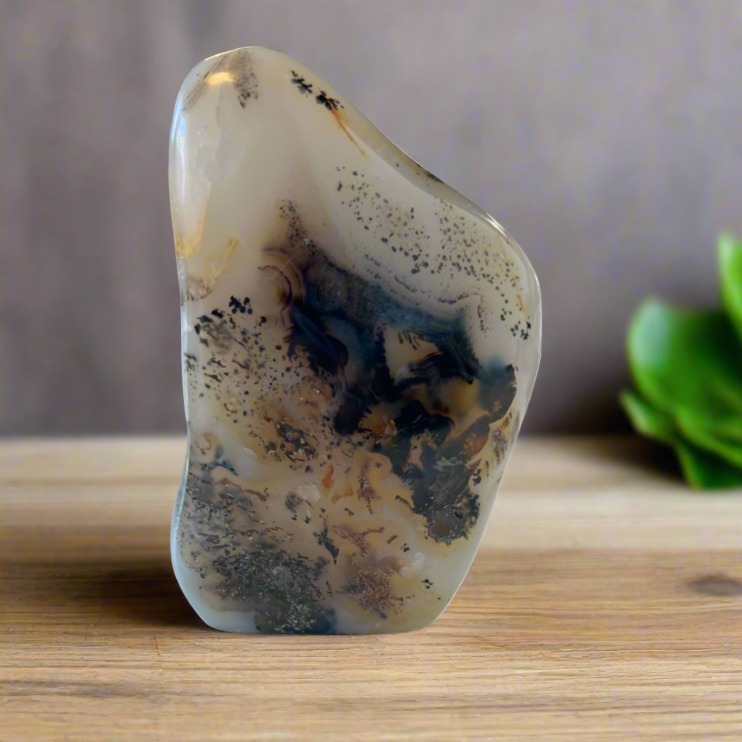 dendritic agate freeform