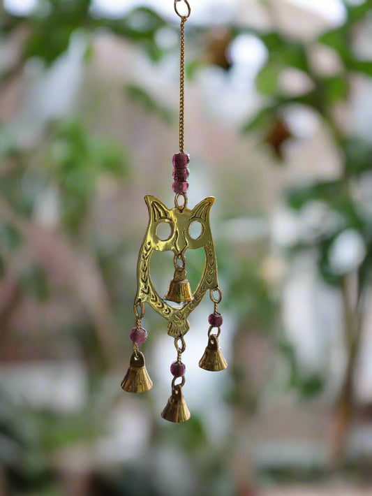 brass wind chime with bells