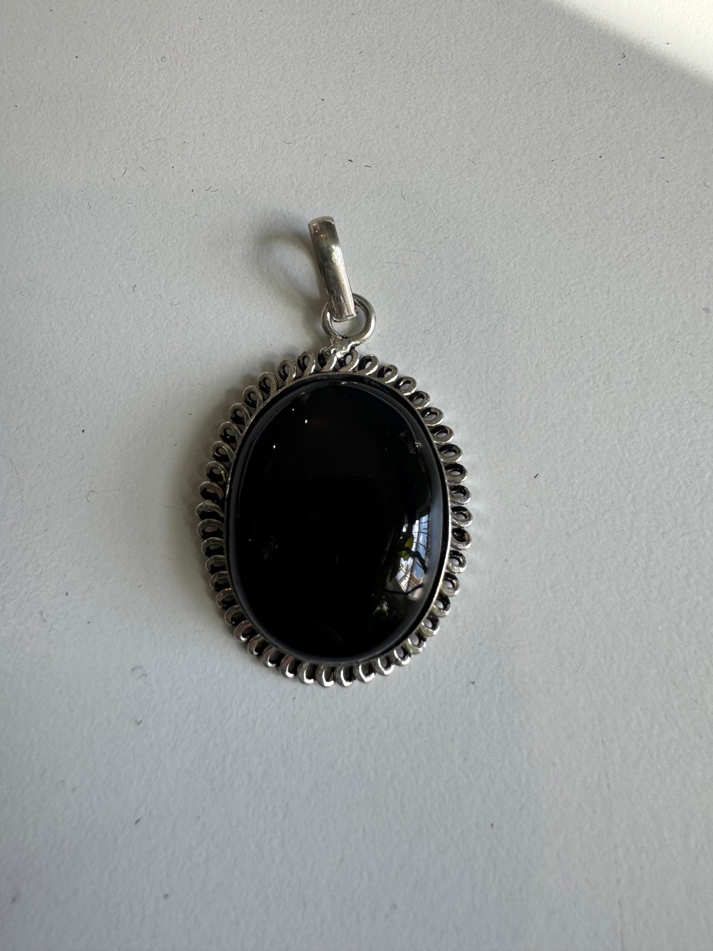 black onyx pendant