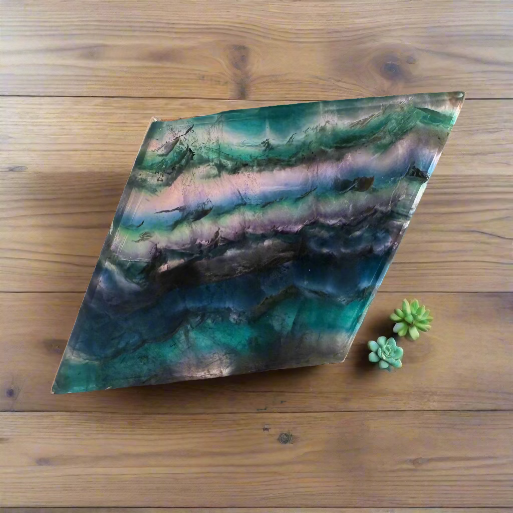 fluorite "kite" slices