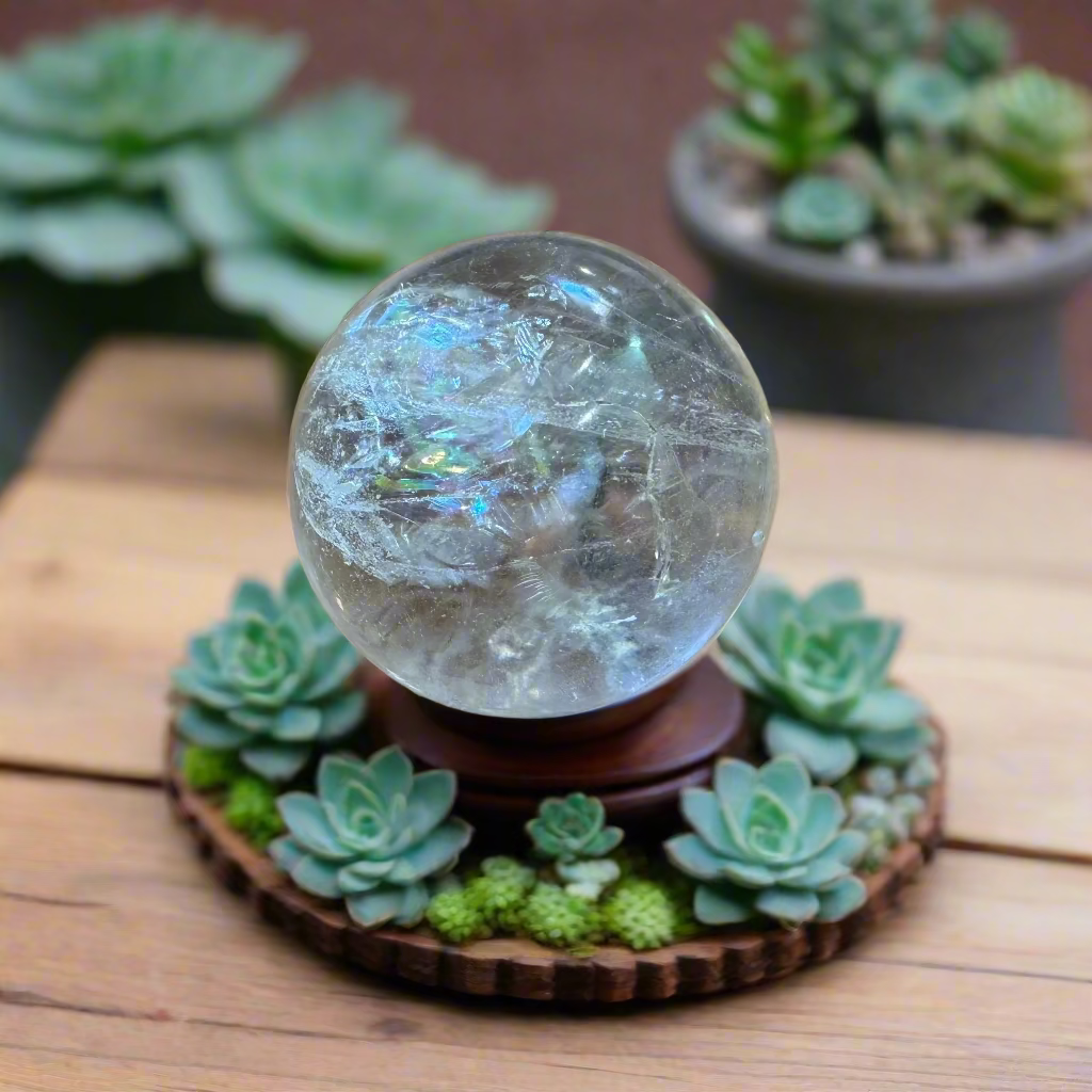 clear quartz spheres