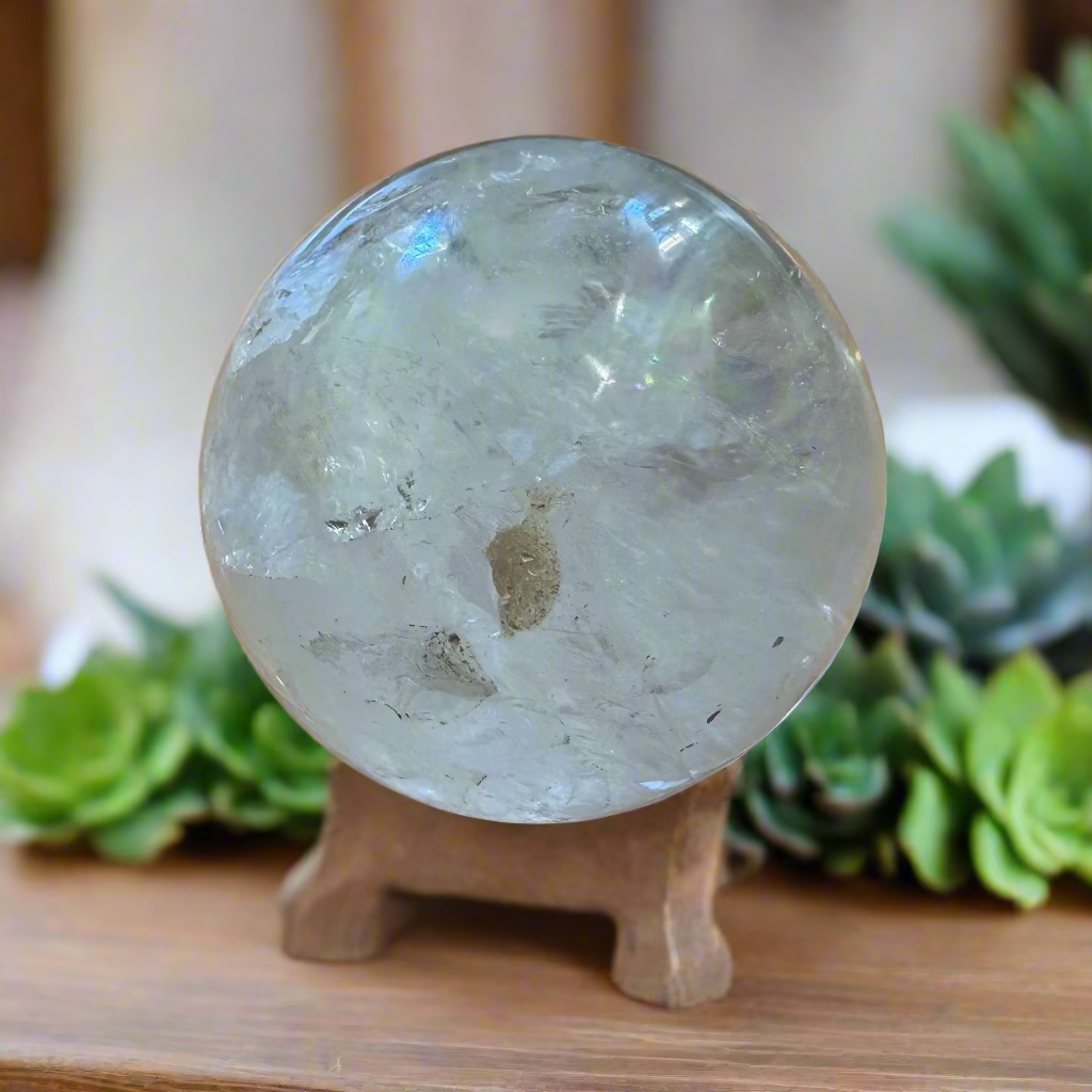 clear quartz spheres