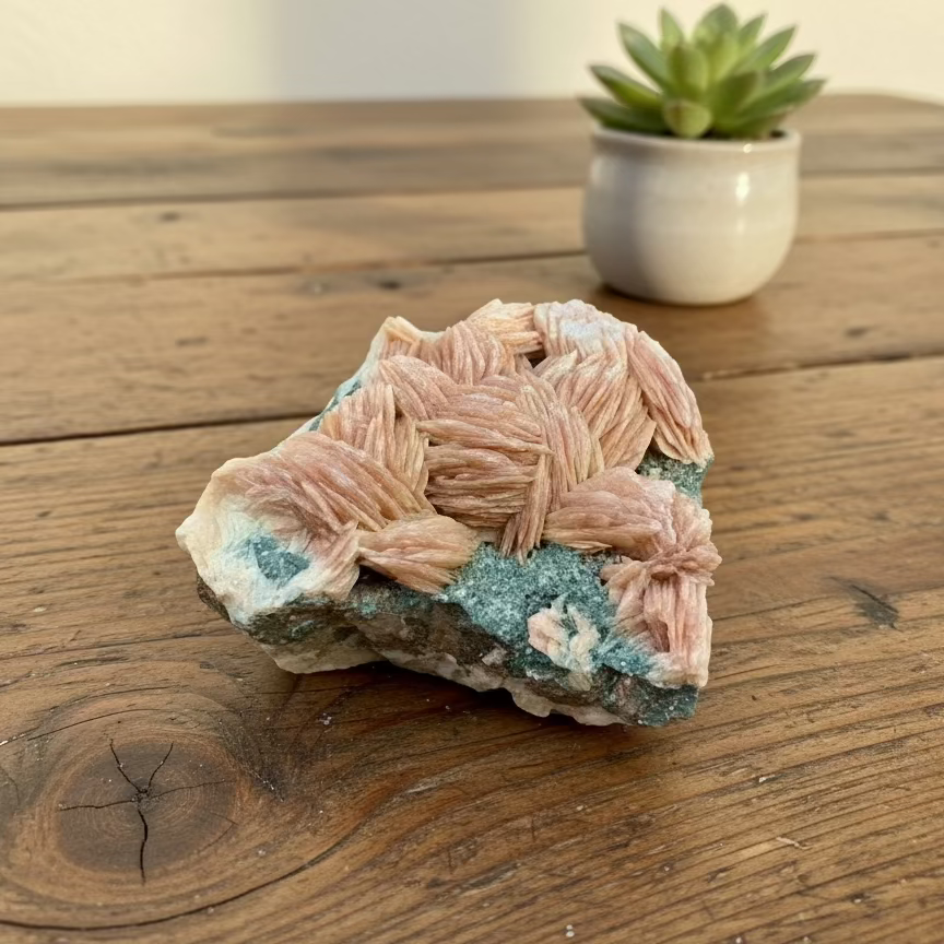 orange baryte on galena