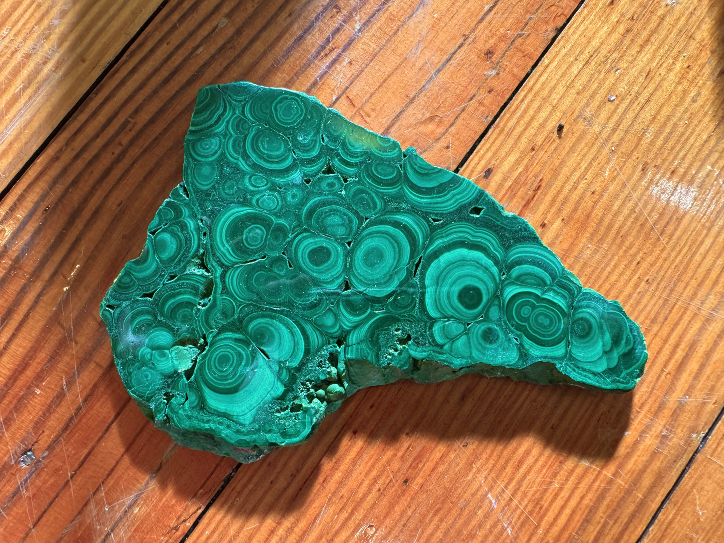 malachite slices