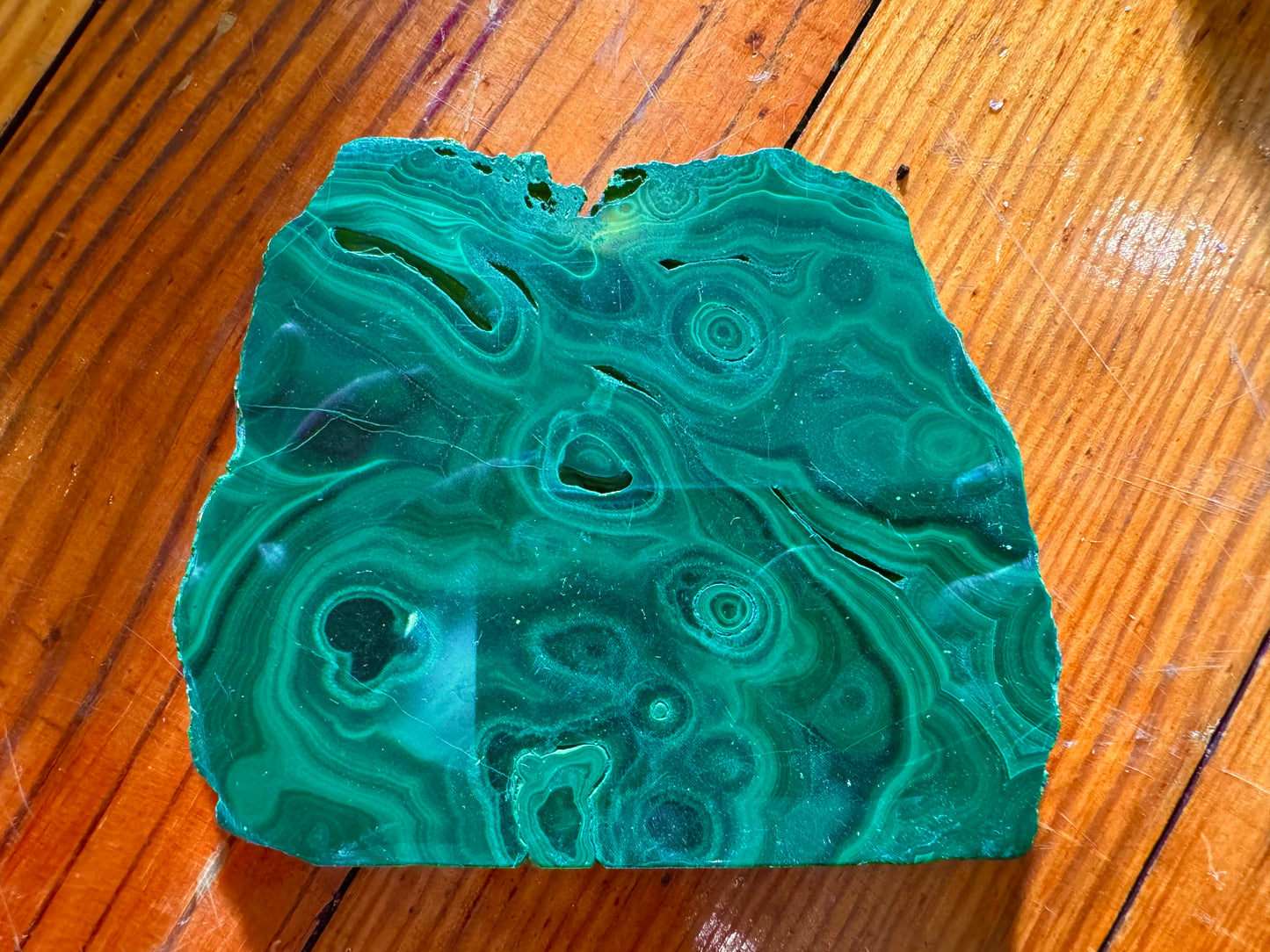 malachite slices