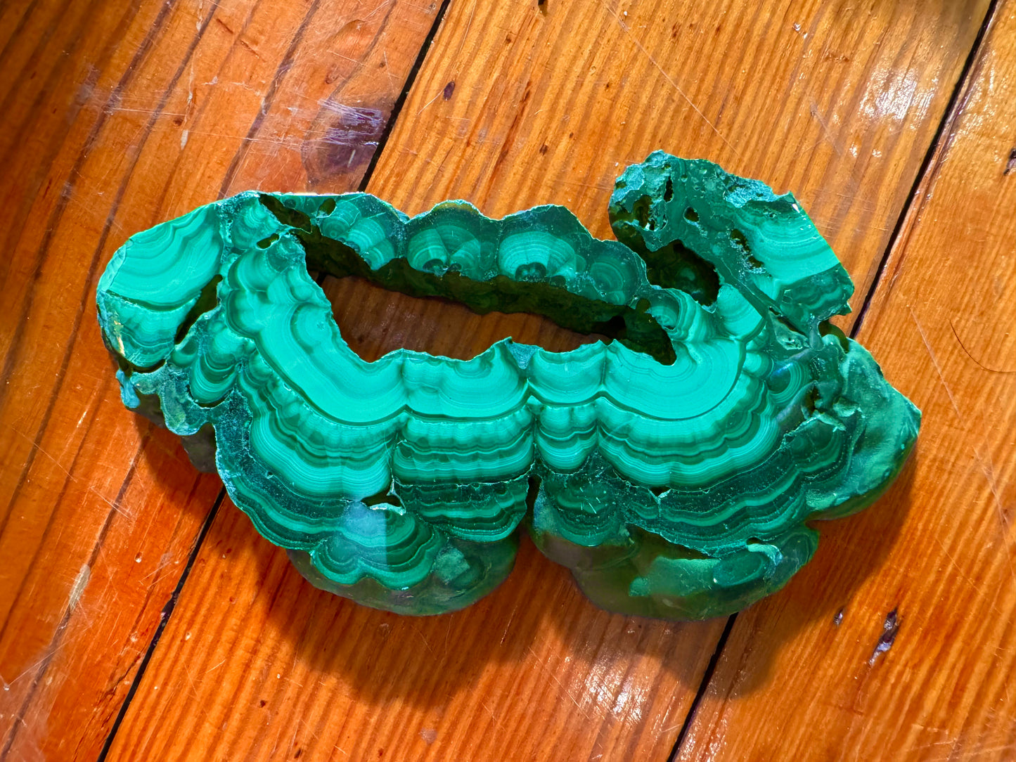 malachite slices