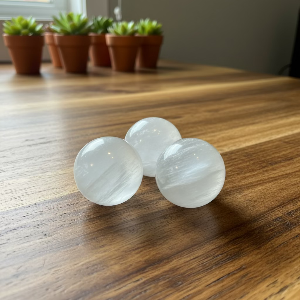selenite spheres
