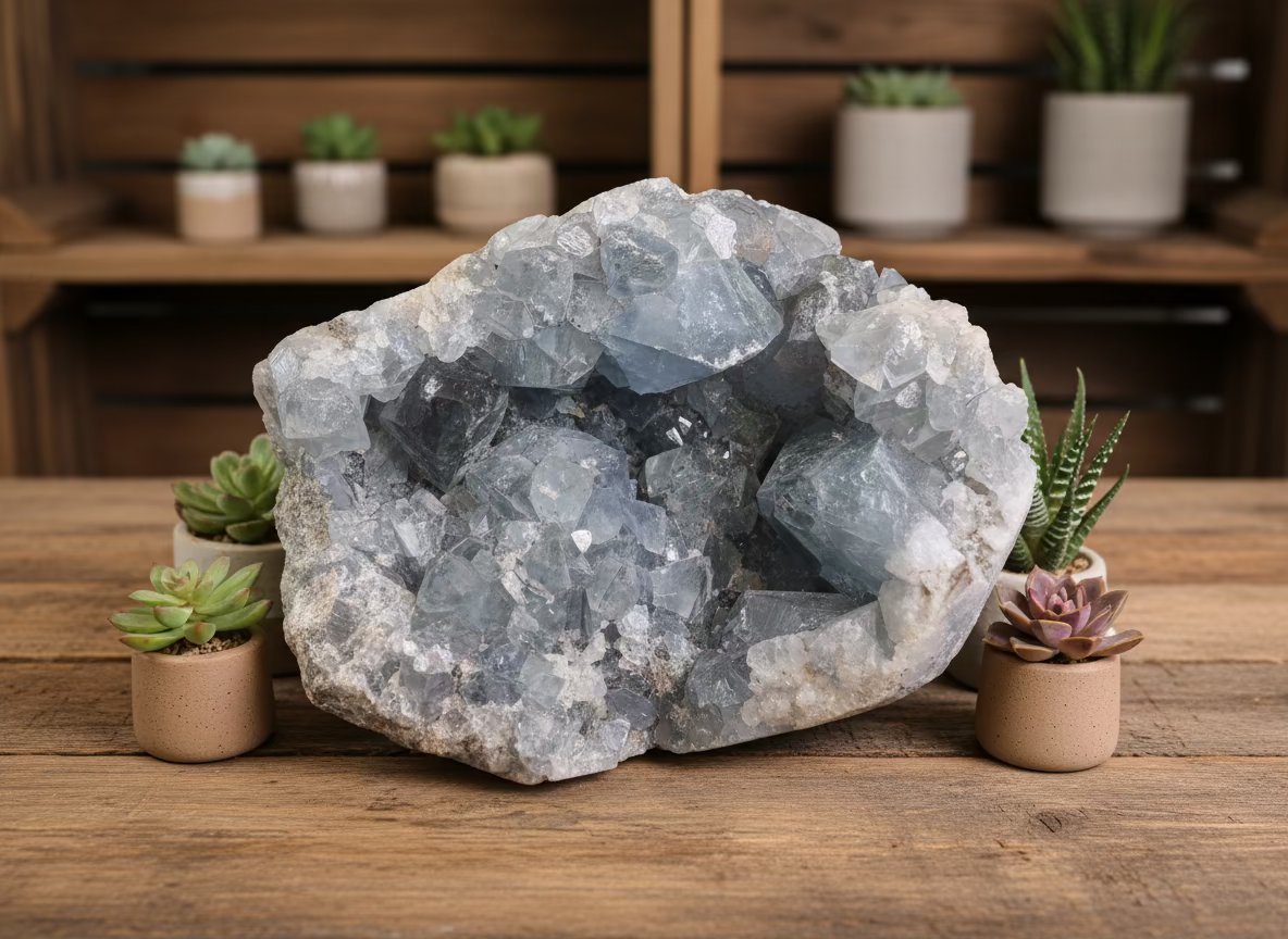 celestite clusters