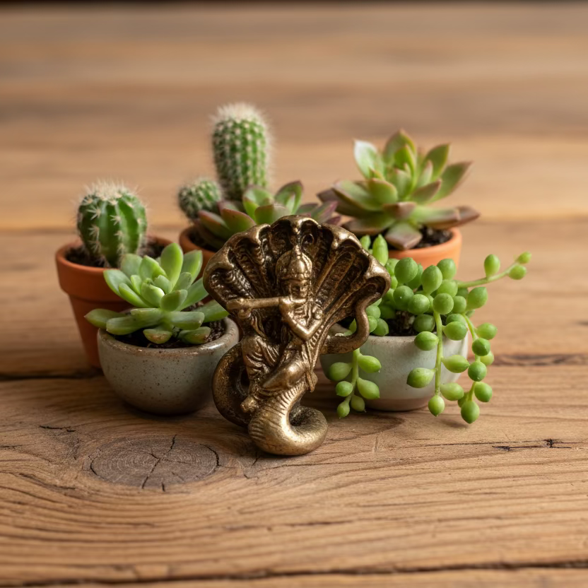 mini brass deity statues