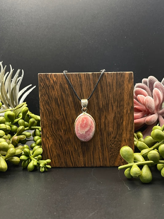 rhodochrosite pendant