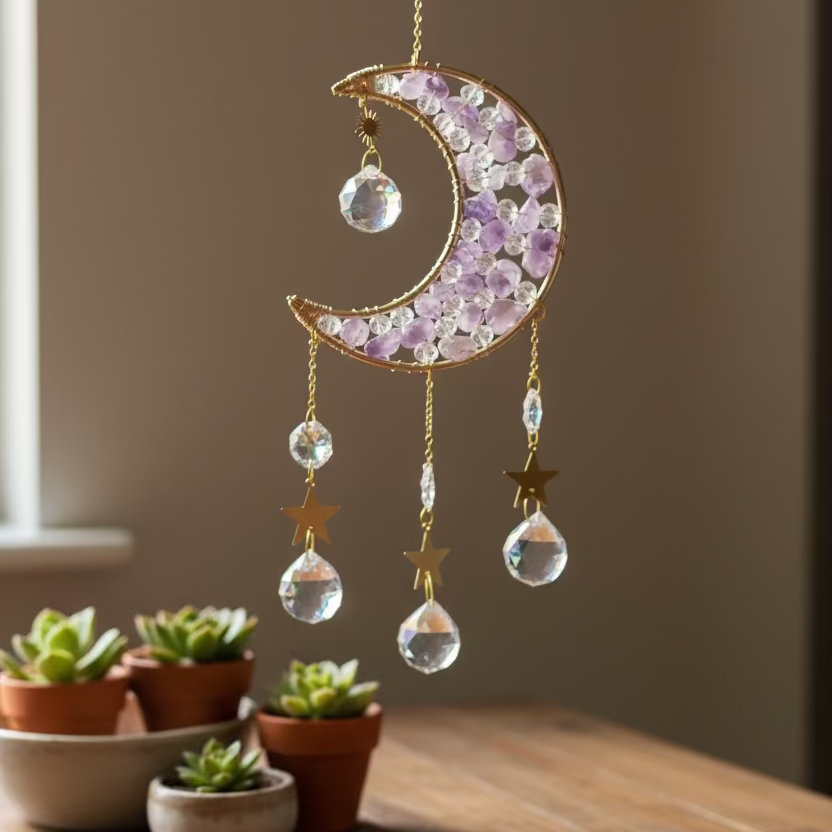 amethyst moon sun catcher
