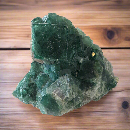 raw natural fluorite clusters from Madagascar