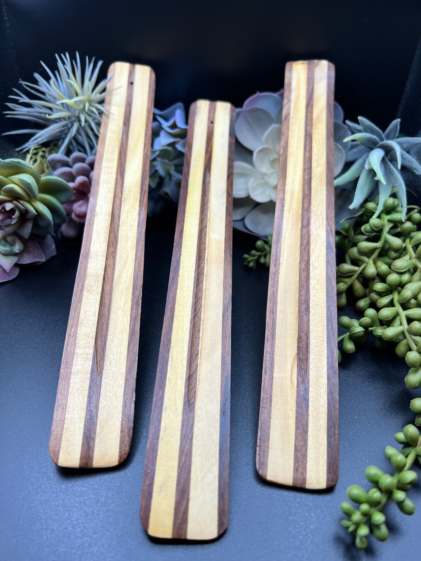 long wooden incense stick burner