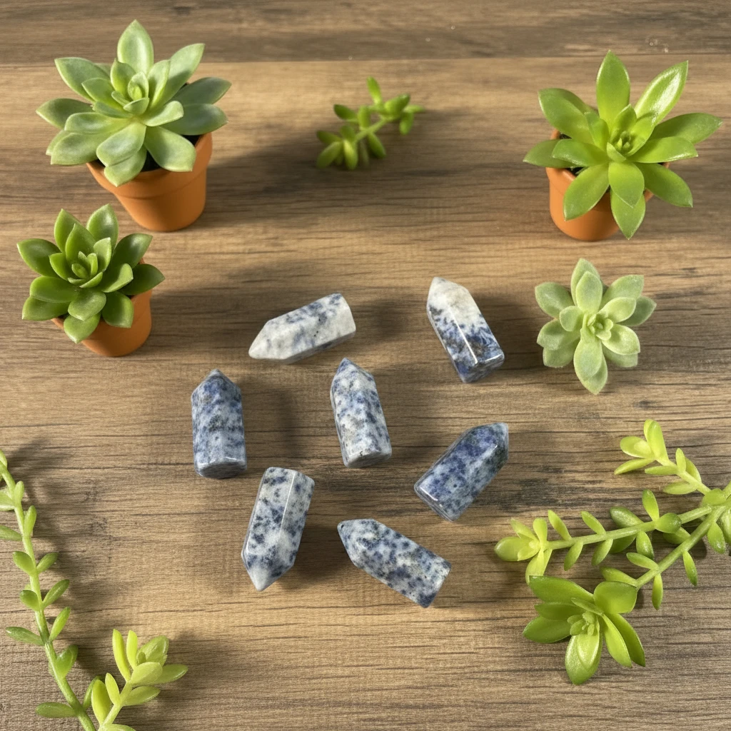 dumortierite in quartz tower