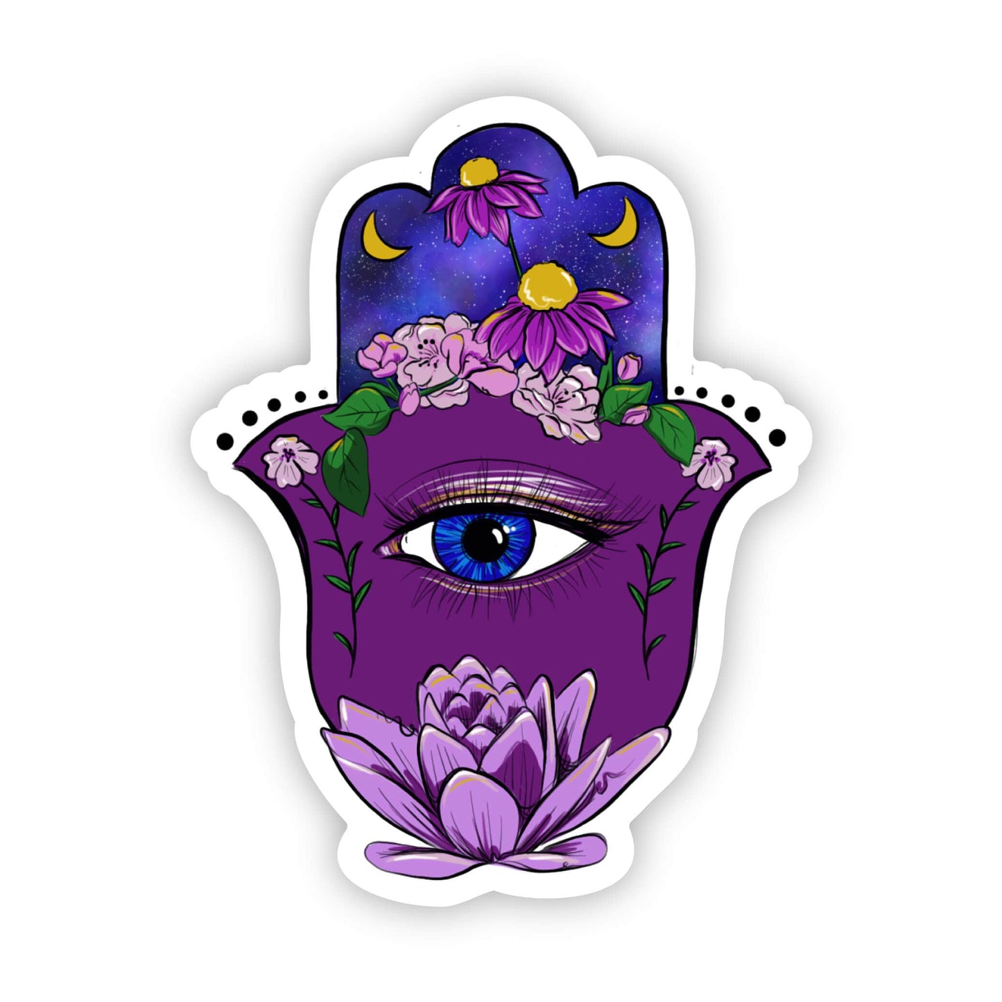 hamsa eye sticker