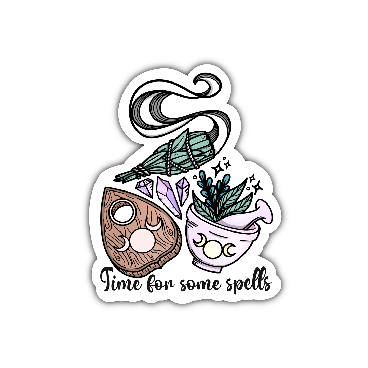 Time for Some Spells vinyl sticker