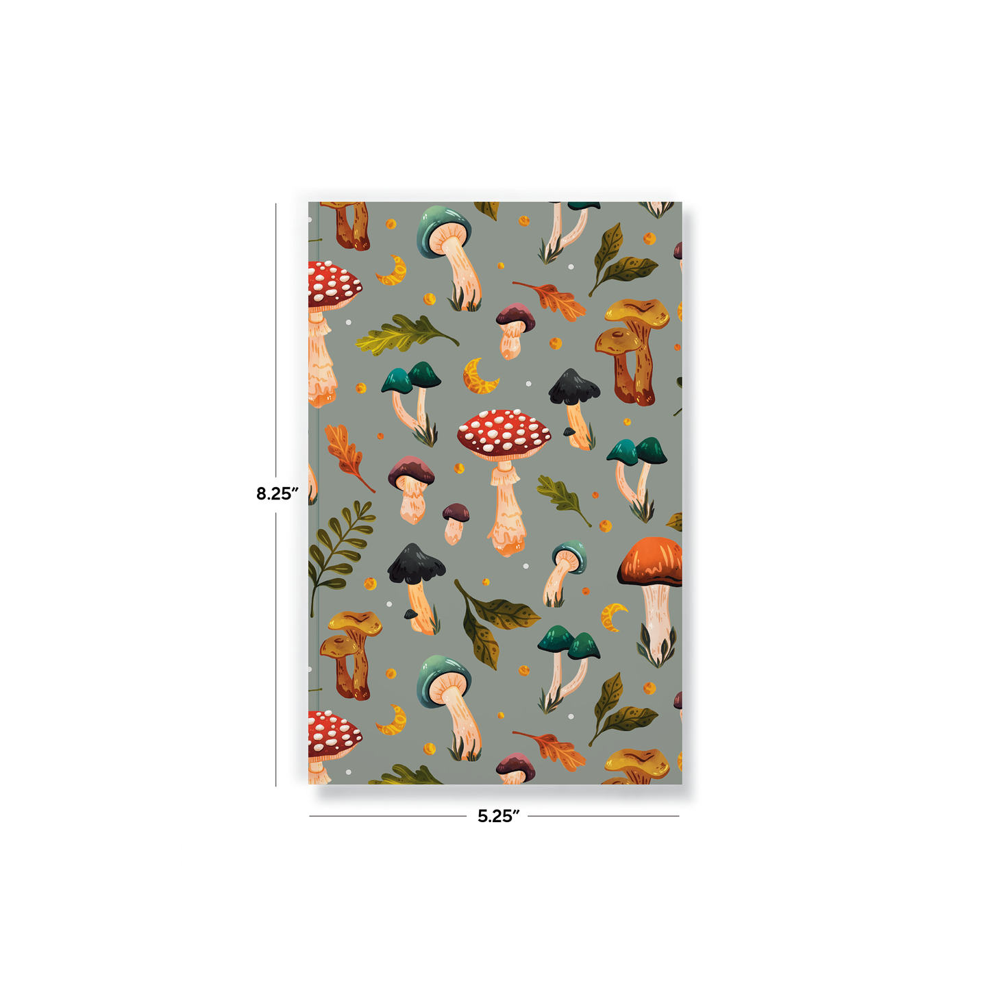 mushroom garden classic layflat journal notebook