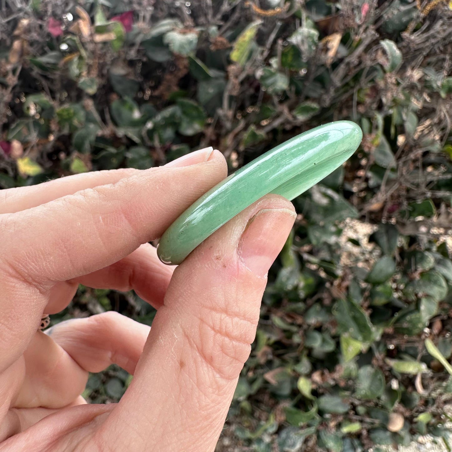 green aventurine worry stone