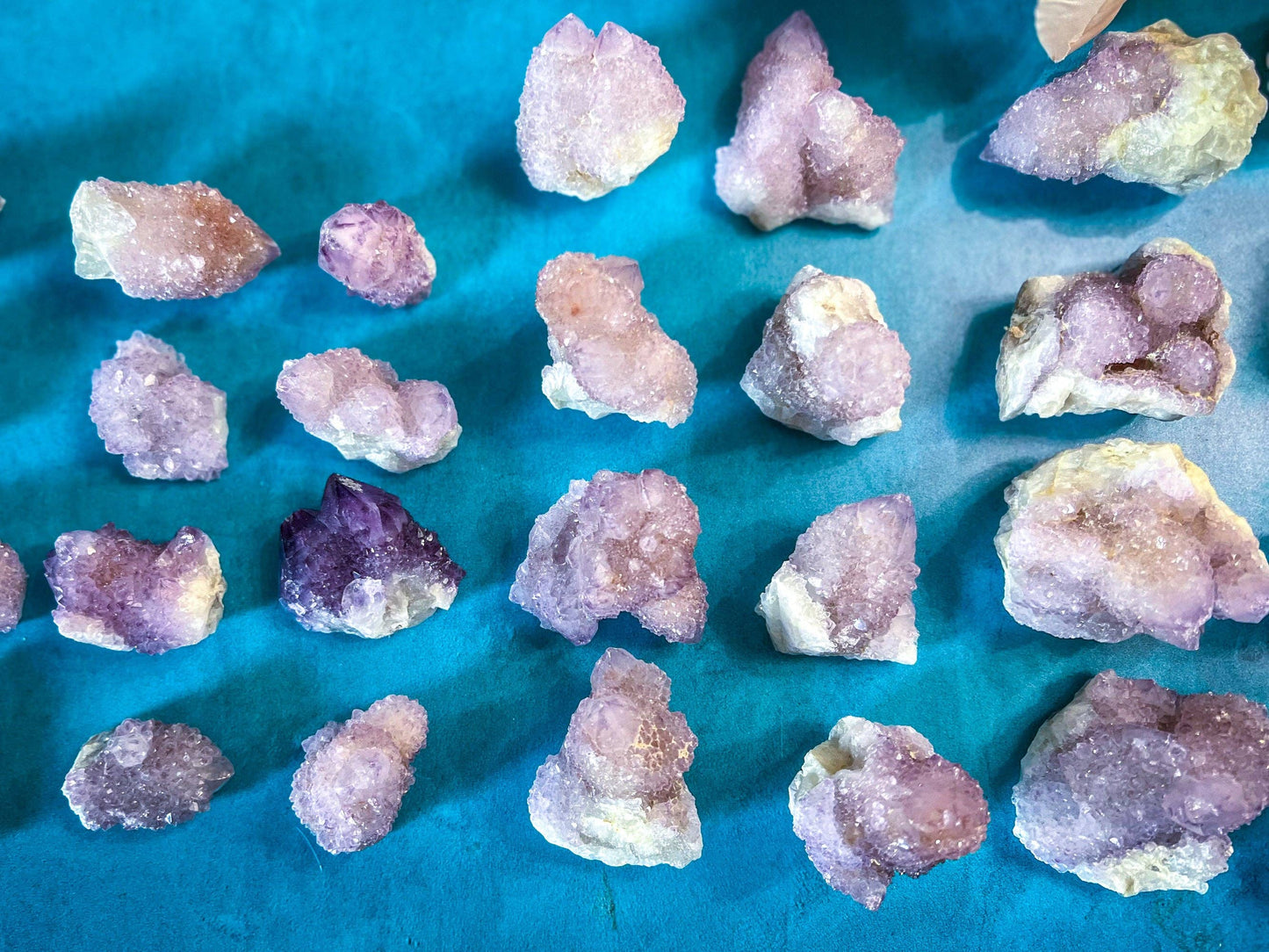 amethyst spirit (cactus) quartz clusters
