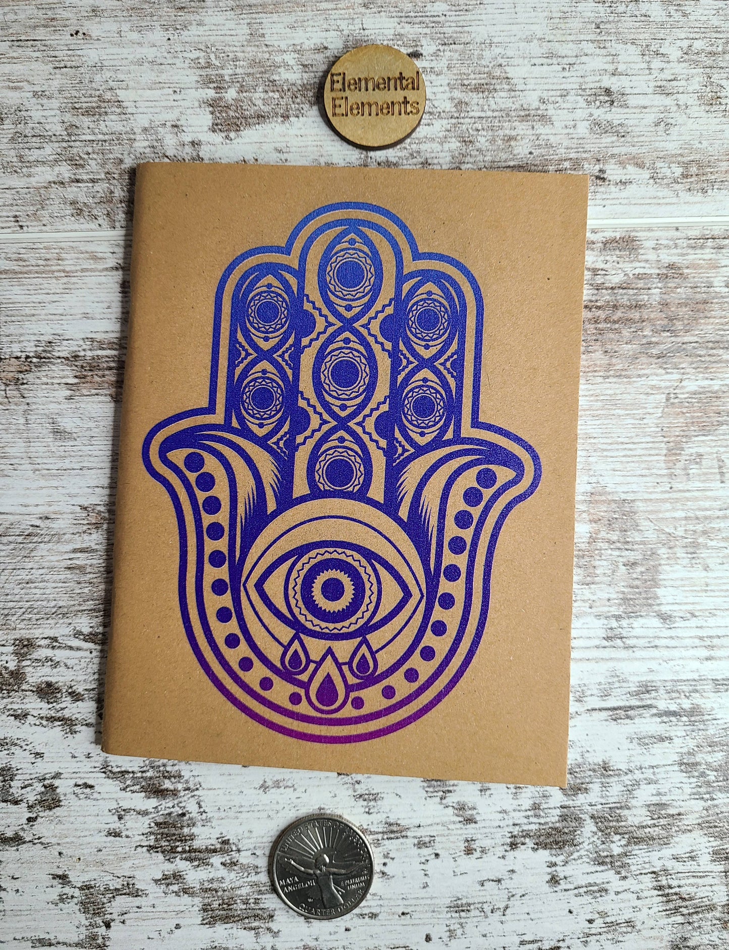 evil eye hamsa hand journal