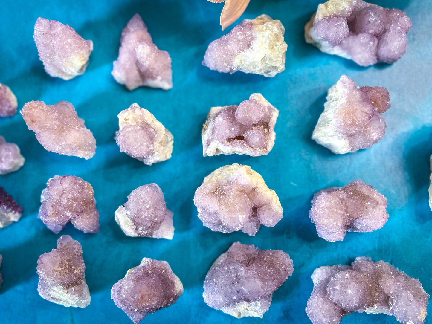 amethyst spirit (cactus) quartz clusters