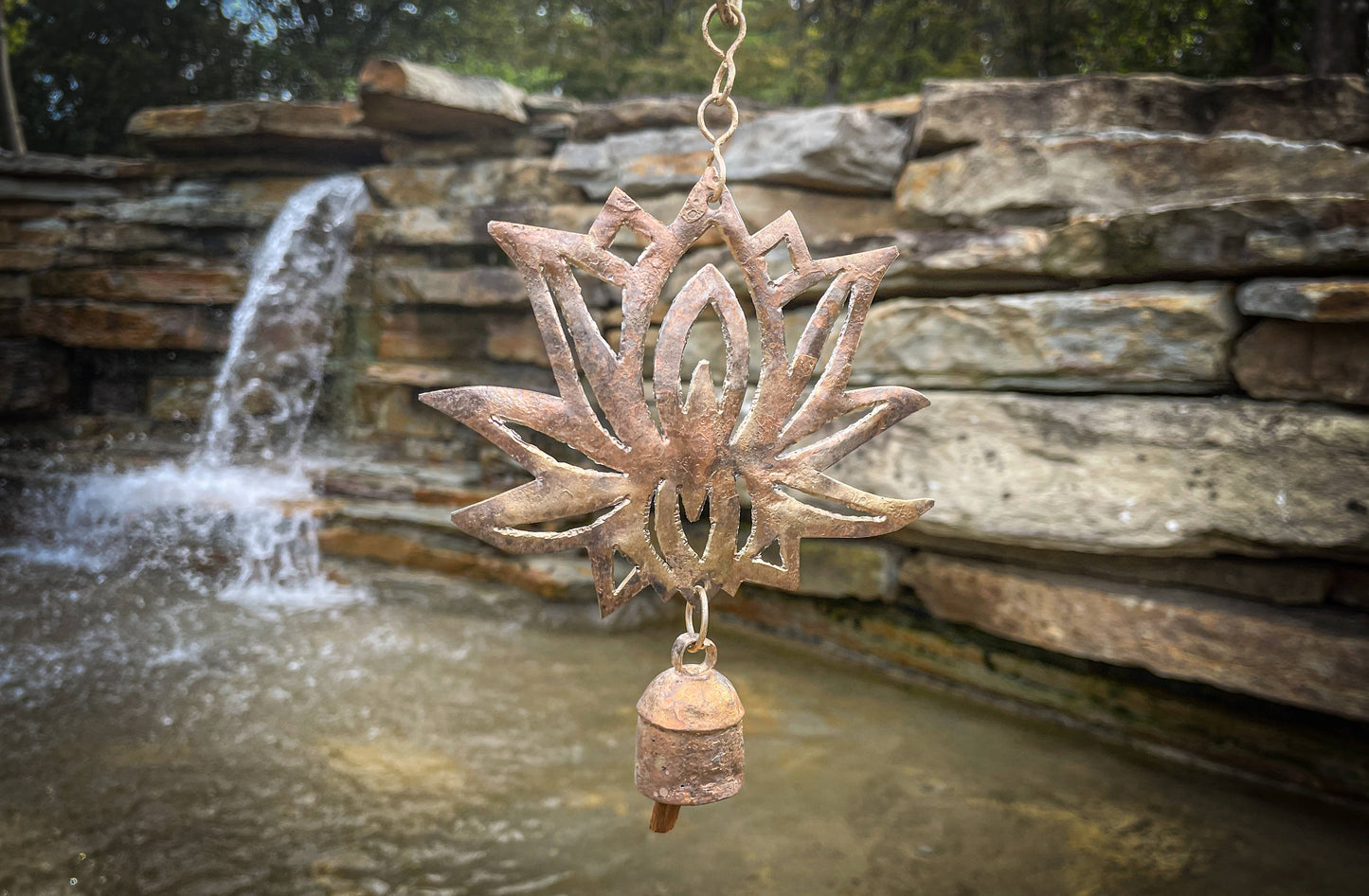 hand-cut lotus chime