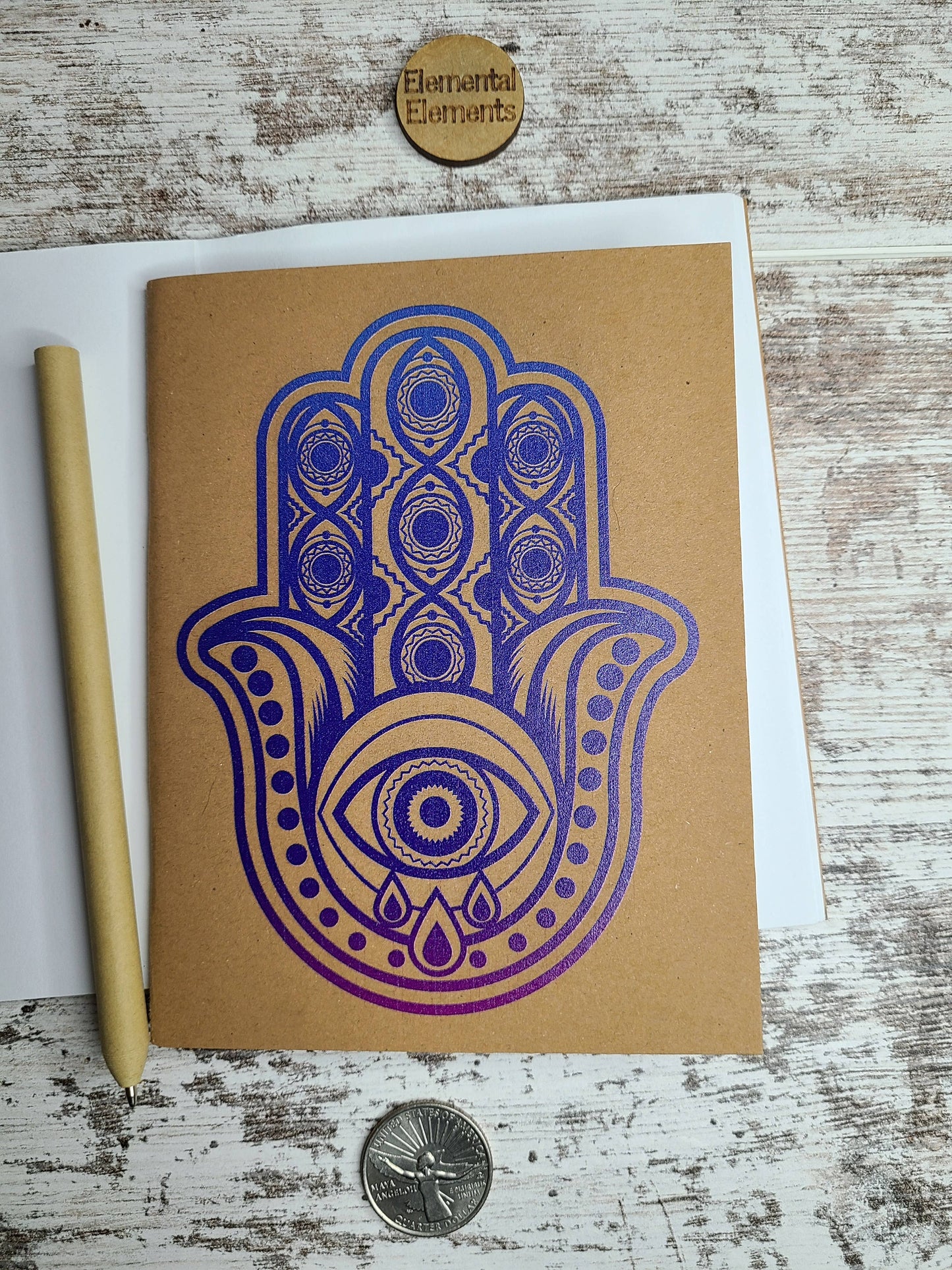 evil eye hamsa hand journal