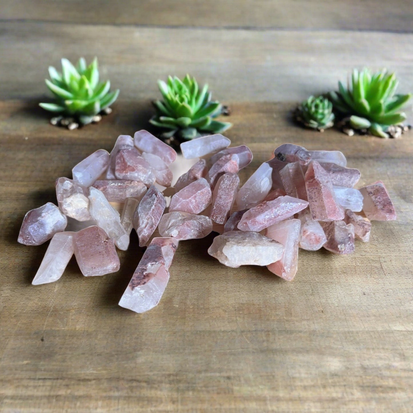 hematoid quartz points