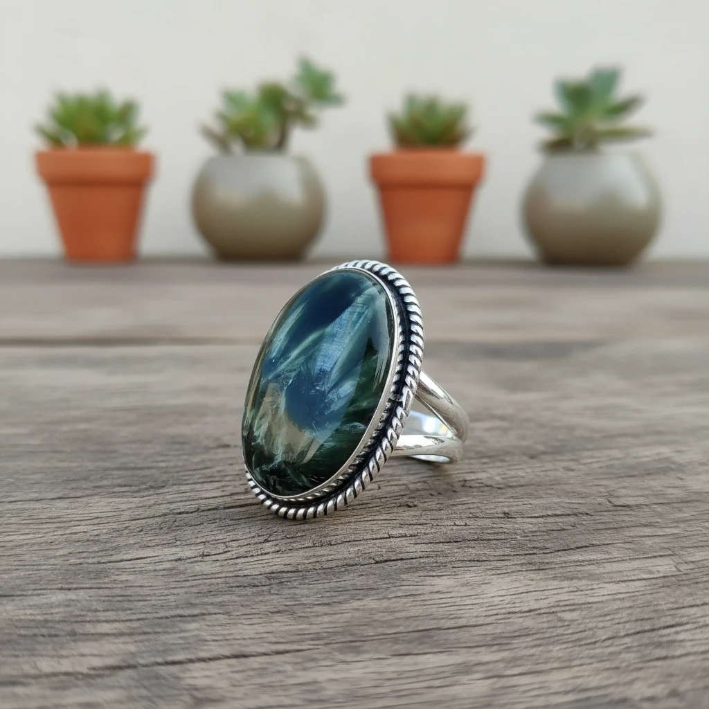 seraphinite ring (size 7.25)