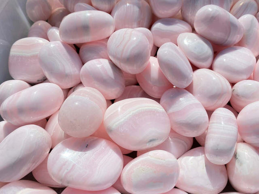 pink calcite tumbles